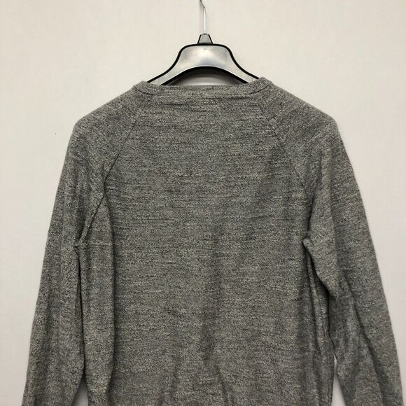 J. Crew Men Long Sleeve Crew Neck Cotton Knit Sweater Size Large Gray B253 -11 - Picture 13 of 14